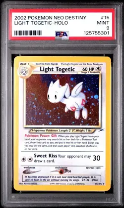 PSA 9 Pokemon Neo Destiny Light Togetic Holo Mint 2001 - Image 1