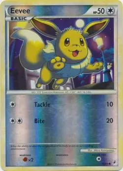 Moderately Played, English - 1 x Pokemon Eevee - 56/95 - Common - Reverse Holo C - Image 1