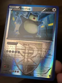 1x Snorlax - 101/135 - Rare - Reverse Holo Pokemon BW - Plasma NM+ - Image 3