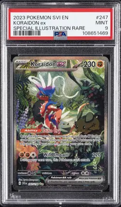 2023 POKEMON SVI EN-SCARLET & VIOLET SPECIAL ILLUSTRATION RARE KORAIDON EX PSA 9 - Image 1