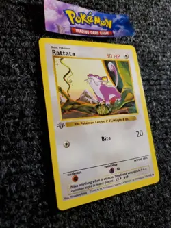 Rattata (Shadowless) - 61/102 Base Set - 1st Edition - Pokemon TCG LP-NM - Image 3