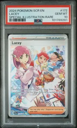 Pokemon PSA 10 Lacey 172/142 Special Illustration Rare Stellar Crown Gem Mint - Image 1