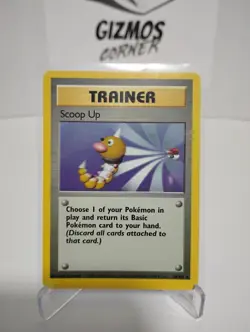 Pokemon TCG Scoop Up Trainer 078/102 Base Set Regular WOTC - Image 2