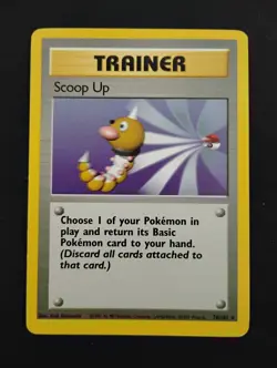 Pokemon TCG Scoop Up Trainer 078/102 Base Set Regular WOTC - Image 4