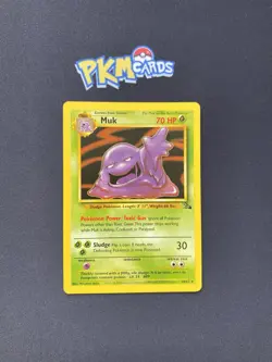 Pokemon TCG Muk Fossil 28/62 Regular Rare LP. - Image 1