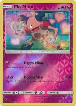 Pokemon - Mr. Mime - 43/68 - Rare - Reverse Holo - Hidden Fates - NM - Image 1