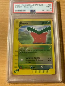 PSA 9 Hoppip reverse aquapolis 2003 Pokemon - Image 1