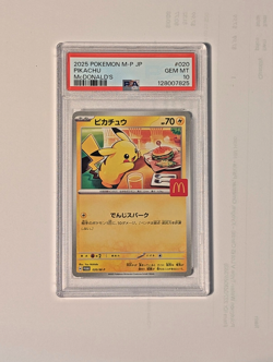 Pokemon Pikachu McDonald's Happy Meal Promo PSA 10 GEM MINT Japanese 020/m-p 20 - Image 1
