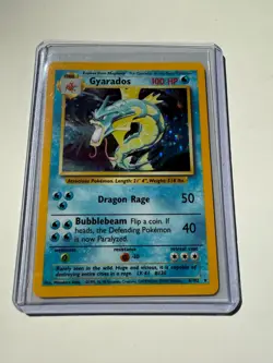 Gyarados Base Set 6/102 Holo Rare 1999 WOTC Near Mint Vintage Pokemon TCG - Image 1