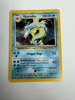 Gyarados Base Set 6/102 Holo Rare 1999 WOTC Near Mint Vintage Pokemon TCG - Image 4