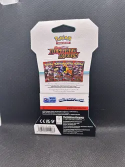 1 Pokemon TCG Destined Rivals Sleeved Booster Pack Factory Giovanni & Mewtwo - Image 2