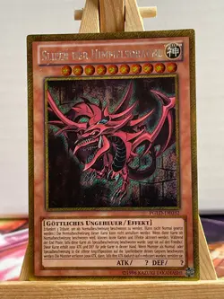 Slifer Der Himmelsdrache PGLD DE032 Gold Secret Rare Deutsch VG YUGIOH - Image 1