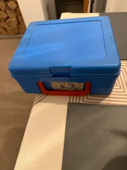 Entire 1990s lunch box stacked with 90s Pokemon cards - Image 2