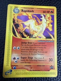 Pokemon TCG Rapidash (Pokemon Center NY)Black Star Promo Card #51 - Image 2