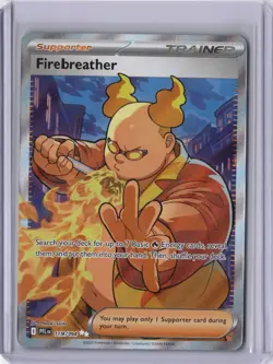 Firebreather 119/094 Phantasmal Flames Full Art NM Pokemon Trading Card - Image 1