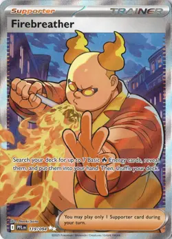 Firebreather 119/094 Phantasmal Flames Full Art NM Pokemon Trading Card - Image 2