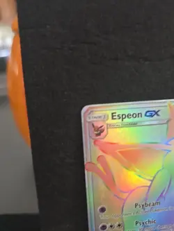 2017 Pokemon TCG Sun & Moon Espeon GX Rainbow Secret Rare Card 152/149 LP - Image 4
