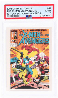 1991 Marvel Comics the X-Men Vs. Avengers 1st Cover Trading Cards II #44 PSA 9 - Image 1