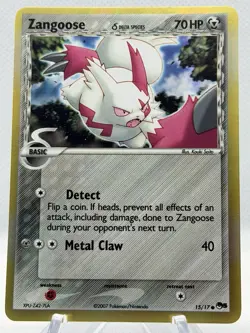 Zangoose Delta 15/17 POP Series 5 Holo Promo Pokemon Card - Image 1