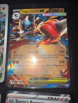 Pokemon Mega Evolution 3 Promo Cards & 2 Illustration Rares + 1 NM Condition - Image 4