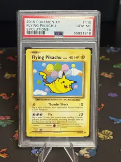 FLYING PIKACHU Pokemon PSA 10 POKEMON TCG CARD Evolutions 2016 Pokemon XY GEM MT - Image 1