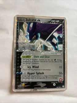 Rockets Suicune EX 105/109 SWIRL HOLO Team Rocket Returns 2004 Pokemon Card -HP - Image 1