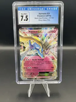 Pokemon XY Shiny Xerneas-EX - XY149 Holo Promo Card: Shiny Kalos Tin: CGC 7.5 - Image 1