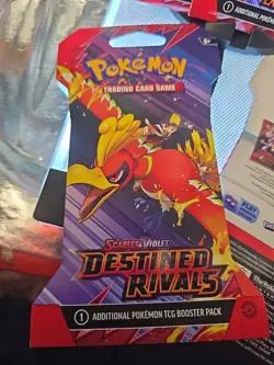 ⭐✨5 Pokemon Destined Rivals Sleeved Booster Pks 🌟 50 Cards‼✨ ⭐ - Image 2