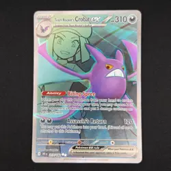 Pokemon TCG Card Team Rocket's Crobat ex 217/182 Destined Rivals Full Art - NM - Image 1