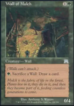 Wall of Mulch -Foil Medium Play MTG Onslaught - Image 1