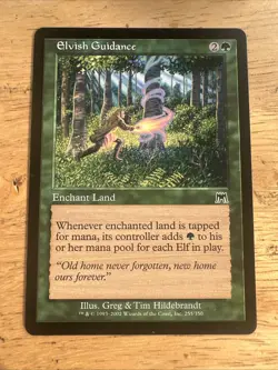 Magic the Gathering Elvish Guidance Onslaught MTG Free Shipping! - Image 1