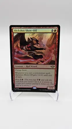 Slickshot Show-Off Outlaws of Thunder Junction OTJ Foil Near Mint R-0146 - Image 1