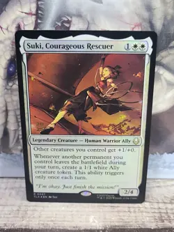 Suki, Courageous Rescuer - Prerelease Promo Foil - Rare MTG Avatar - NM in Hand - Image 1