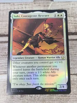 Suki, Courageous Rescuer - Prerelease Promo Foil - Rare MTG Avatar - NM in Hand - Image 2