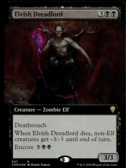 Elvish Dreadlord (Extended Art) 647 Foil R Commander Legends - Image 1