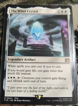 MTG The Wind Crystal 0043 Final Fantasy Regular Rare Legendary Artifact NM/M - Image 1