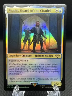 Magic: The Gathering - Pippin, Guard of the Citadel Foil MTG #218 LoTR Rare - Image 1