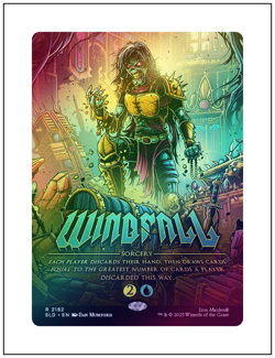 1x Windfall, Mindcrank, Foil, Secret Lair Iron Maiden - 2182, Magic MTG NM - Image 1