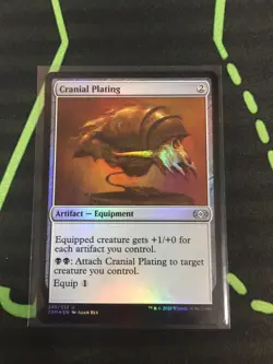 MTG Magic The Gathering Cranial Plating Foil 2XM Artifact Commander - Image 1