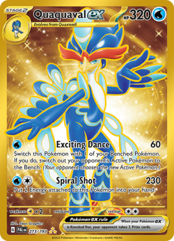 Pokemon TCG Quaquaval ex 273/193 Ultra Rare Paldea Evolved NM/M - Image 1