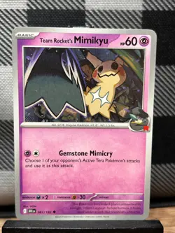 Pokemon TCG: Team Rocket's Mimikyu 87/182, Destined Rivals - Image 1