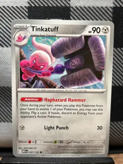 Pokemon TCG: Tinkatuff 97/132, Mega Evolutions - Image 1