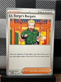 Pokemon TCG: Lt. Surge's Bargain 120/132, Mega Evolutions - Image 1