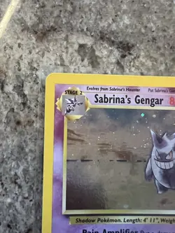 2000 POKEMON GYM HEROES #14/132 SABRINA'S GENGAR HOLO - Image 2