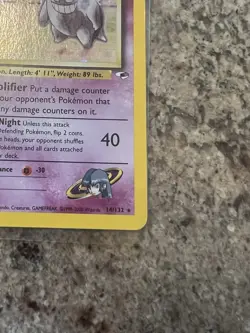 2000 POKEMON GYM HEROES #14/132 SABRINA'S GENGAR HOLO - Image 4