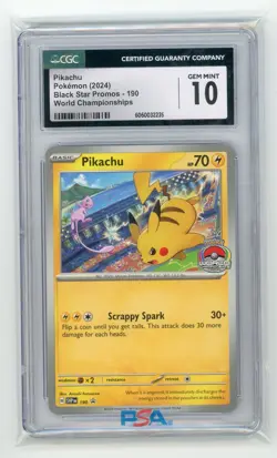 Pokemon TCG - Pikachu SVP 190 - Scarlet & Violet Promos - CGC 10 - Image 1