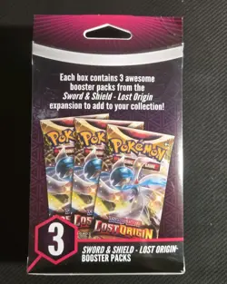 Pokemon TCG : Sword & Shield LOST ORIGIN 3 Booster Hanger Box - Sealed - NEW - Image 2