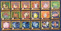 Pokemon Artbox Stickers 1999 (18 stickers) includes Psyduck, Slowpoke, Chansey - Image 1
