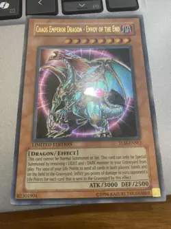 YUGIOH Chaos Emperor Dragon - Envoy of the End TLM-ENSE2 Limited Ultra Rare LP - Image 1