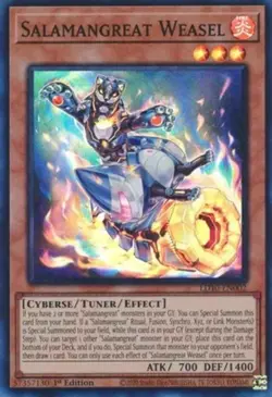 Salamangreat Weasel - LD10-EN002 - Super Rare - 1st Edition Near Mint Yugioh! Ca - Image 1